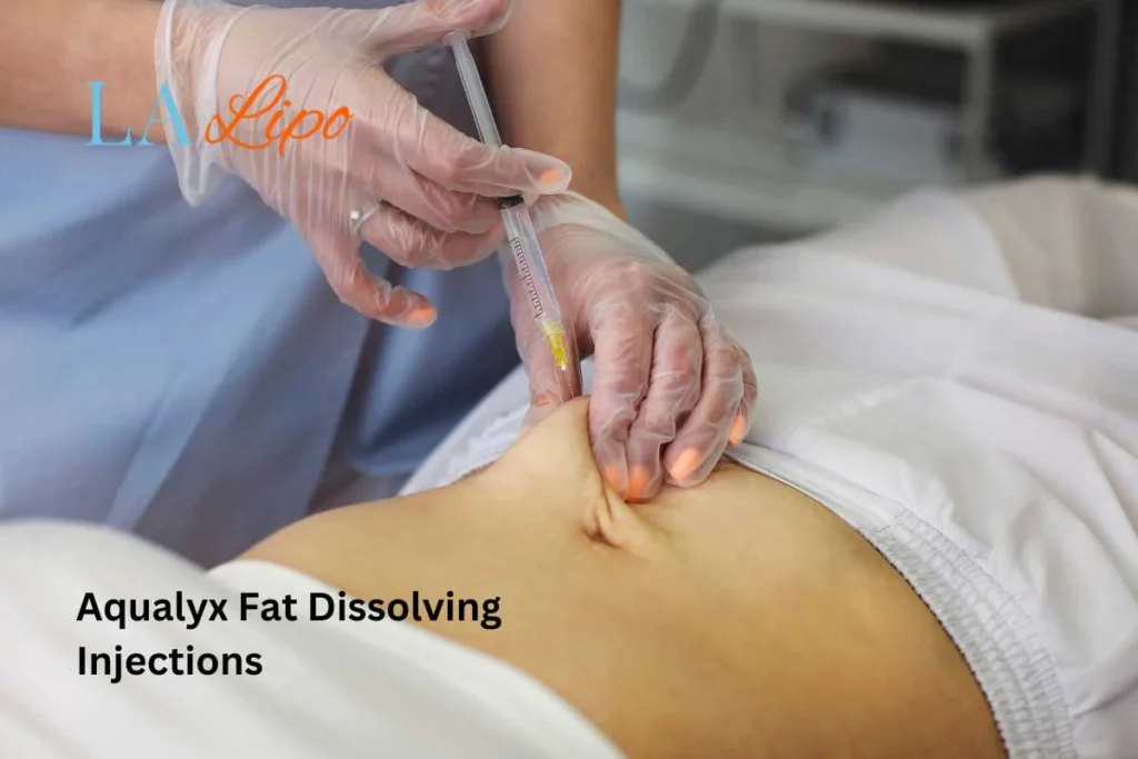 woman having fat dissolving injections Greater London (Camden) in the stomach