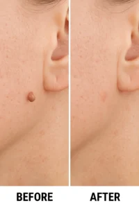 Skin tags removal Greater London (Camden) before and after