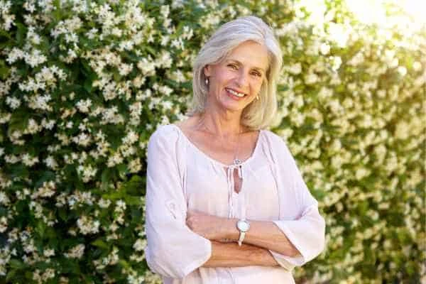 Older woman happy with urinary incontinence treatment Greater London (Camden)