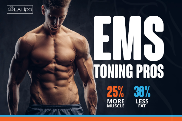 Image of man with sculpted stomach showing the fat loss and muscle gain of LA-EMS Body Sculpting Treatment Greater London (Camden)