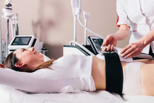 woman having body sculpting to help improve her body image and her mental health Greater London (Camden)
