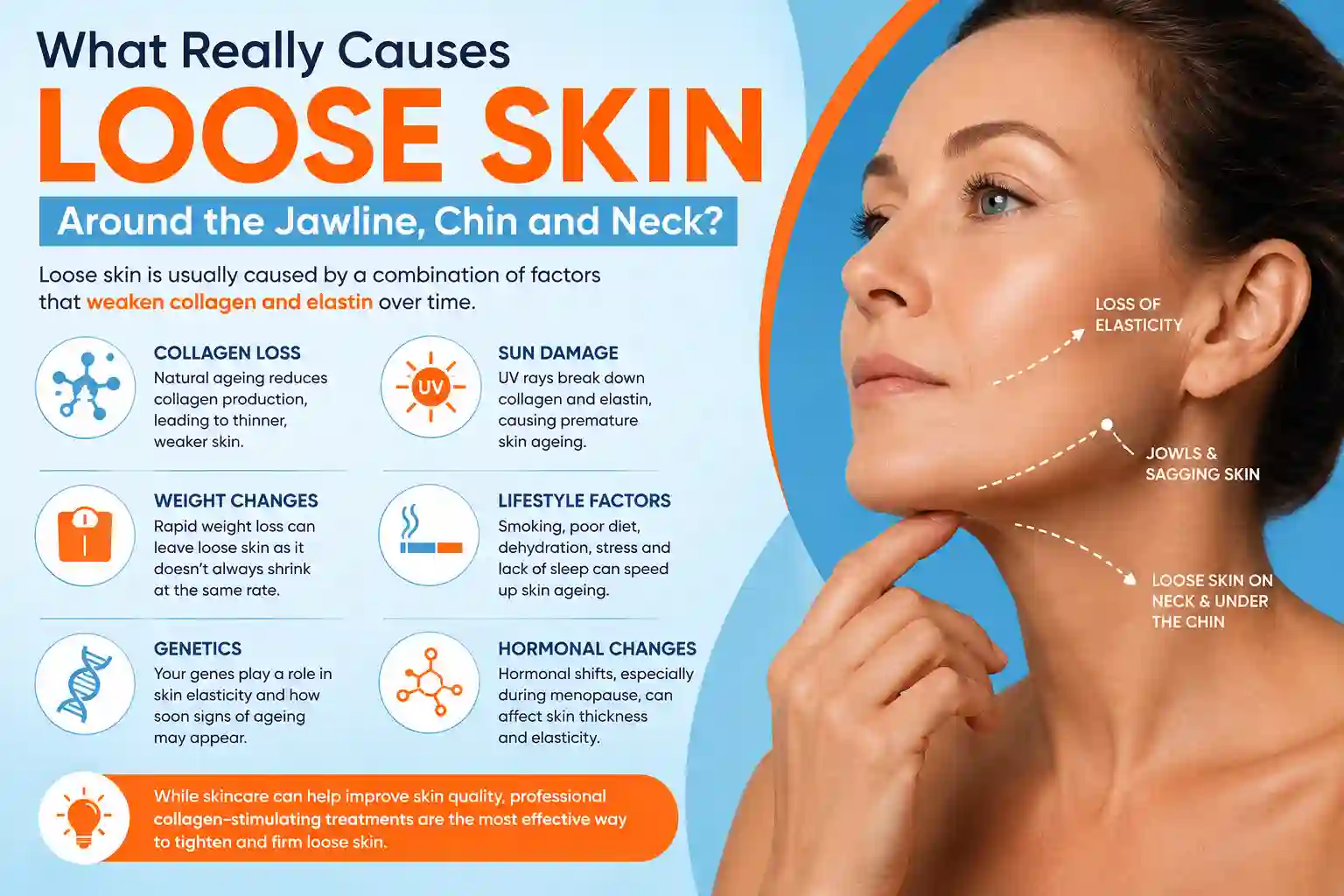 What Really Causes Loose Skin Around the Jawline, Chin and Neck Greater London (Camden)?